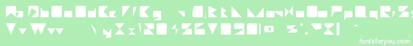 Daetona-fontti – valkoiset fontit vihreällä taustalla