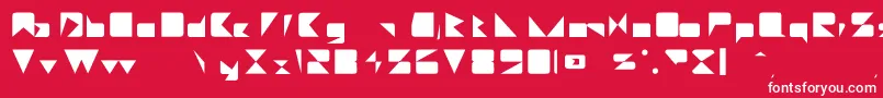 Daetona Font – White Fonts on Red Background