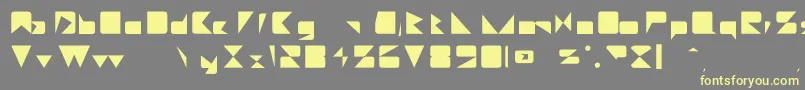 Fonte Daetona – fontes amarelas em um fundo cinza