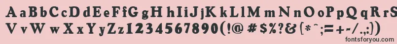 OswaldgreyRegular Font – Black Fonts on Pink Background