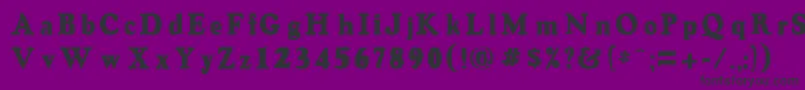 OswaldgreyRegular Font – Black Fonts on Purple Background