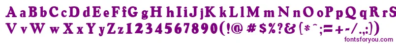 OswaldgreyRegular Font – Purple Fonts on White Background