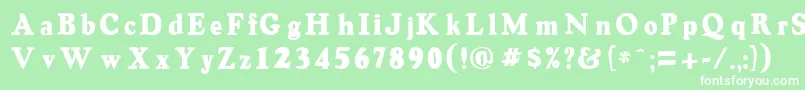 OswaldgreyRegular Font – White Fonts on Green Background