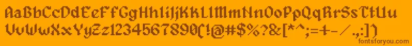 More about Alagard Font Alagard Font – Brown Fonts on Orange Background