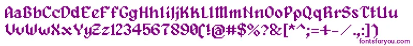 Alagard Font – Purple Fonts on White Background