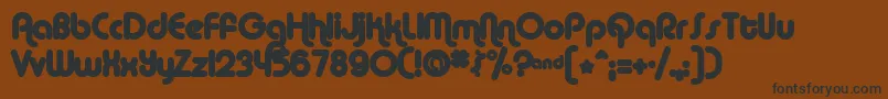 AlbaMatter Font – Black Fonts on Brown Background