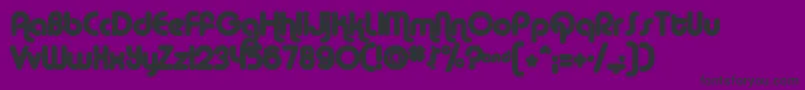 AlbaMatter Font – Black Fonts on Purple Background