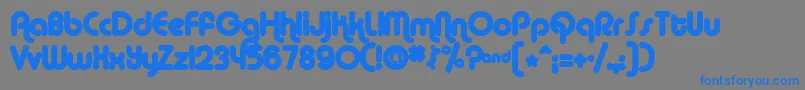 AlbaMatter Font – Blue Fonts on Gray Background