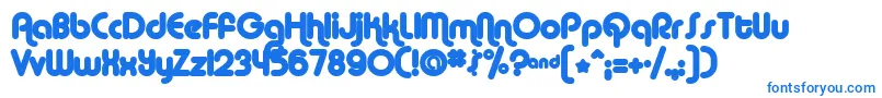 AlbaMatter Font – Blue Fonts on White Background