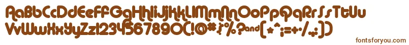 AlbaMatter Font – Brown Fonts on White Background