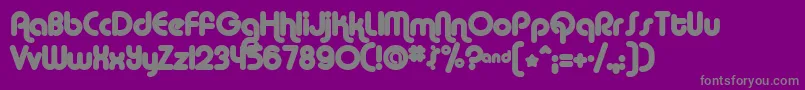 AlbaMatter Font – Gray Fonts on Purple Background