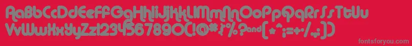 AlbaMatter Font – Gray Fonts on Red Background