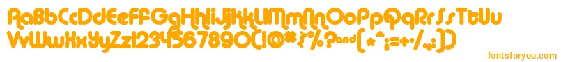 AlbaMatter Font – Orange Fonts on White Background