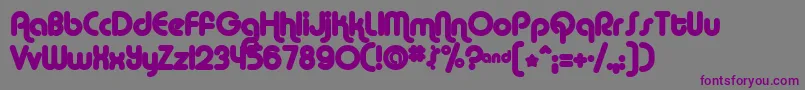 AlbaMatter-Schriftart – Violette Schriften auf grauem Hintergrund