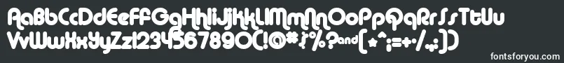 AlbaMatter Font – White Fonts on Black Background