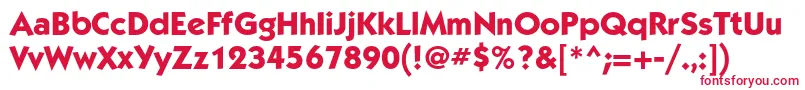 KabelcBold Font – Red Fonts on White Background