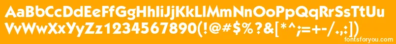 KabelcBold Font – White Fonts on Orange Background