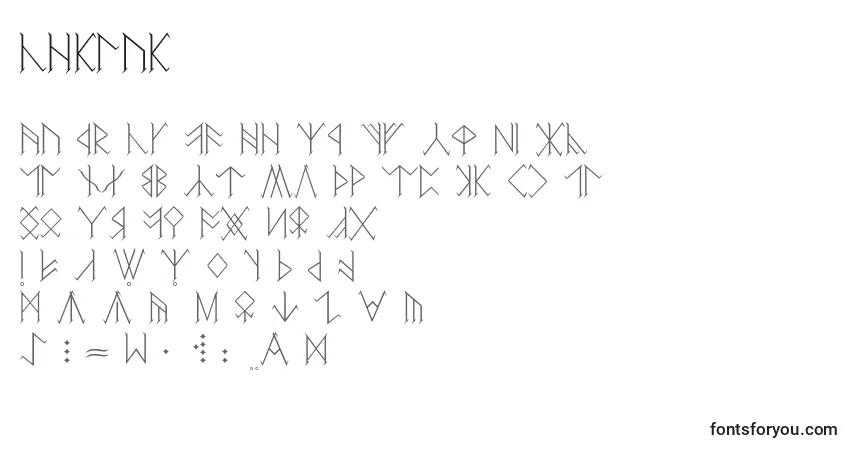 A fonte Certar – alfabeto, números, caracteres especiais