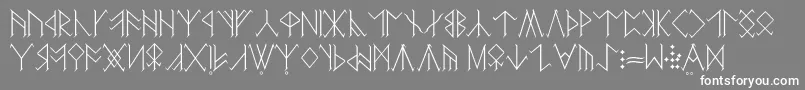 Certar Font – White Fonts on Gray Background