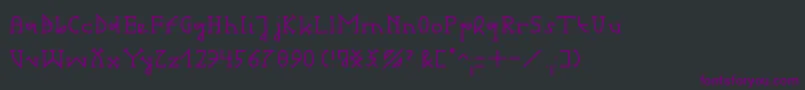 GotikaSerifaiB Font – Purple Fonts on Black Background