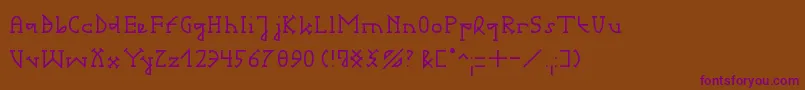 Шрифт GotikaSerifaiB – фиолетовые шрифты на коричневом фоне