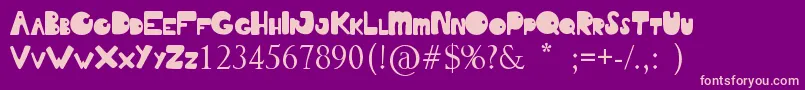 SummerOfLove Font – Pink Fonts on Purple Background