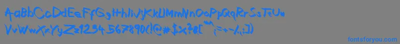 Шрифт XaligraphyBold – синие шрифты на сером фоне