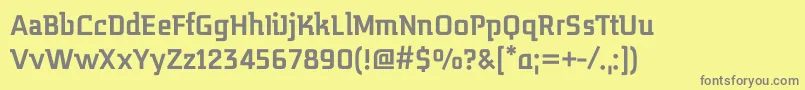 Шрифт MidnightKernboyBold – серые шрифты на жёлтом фоне