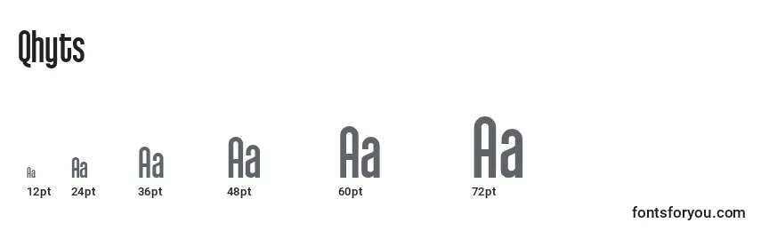 Qhyts Font Sizes