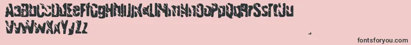 フォントHandgranade – ピンクの背景に黒い文字