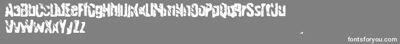 フォントHandgranade – 灰色の背景に白い文字