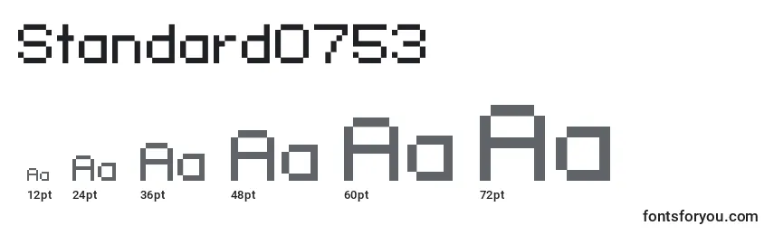 Standard0753 Font Sizes