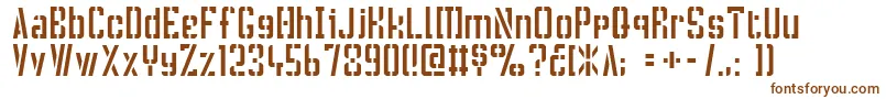 CrassRootsOfl Font – Brown Fonts on White Background