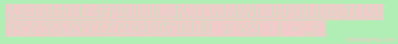 ReliefRegular Font – Pink Fonts on Green Background