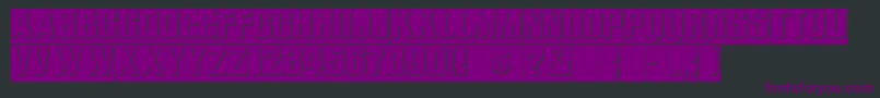 ReliefRegular-Schriftart – Violette Schriften auf schwarzem Hintergrund