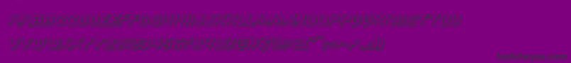 Police Wickerman3Dital – polices noires sur fond violet