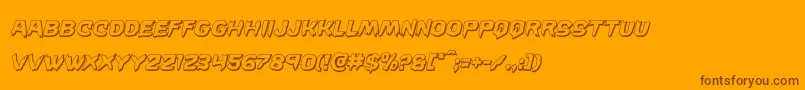 More about Wickerman3Dital Font Wickerman3Dital Font – Brown Fonts on Orange Background
