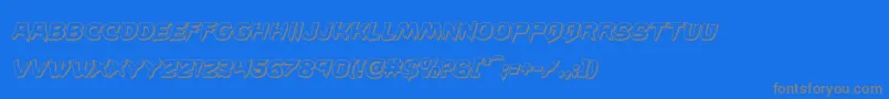 Lisätietoja Wickerman3Dital-fontista Wickerman3Dital-fontti – harmaat kirjasimet sinisellä taustalla