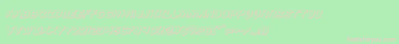 Wickerman3Dital Font – Pink Fonts on Green Background