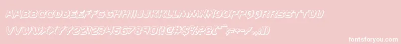 Wickerman3Dital Font – White Fonts on Pink Background