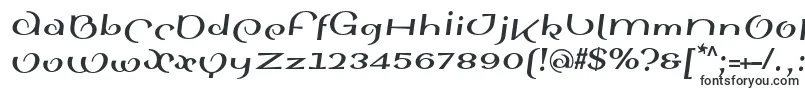 Шрифт SinahsansLtBoldItalic – круглые шрифты