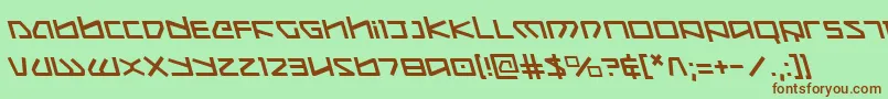 Koboldleft Font – Brown Fonts on Green Background