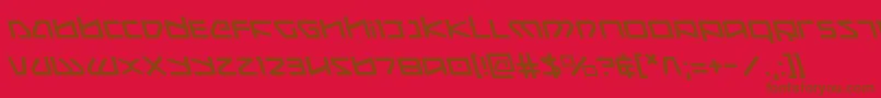 Koboldleft Font – Brown Fonts on Red Background