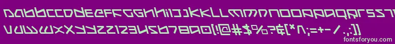 Koboldleft Font – Green Fonts on Purple Background