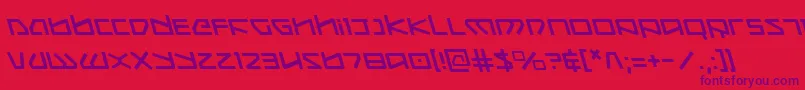 Koboldleft Font – Purple Fonts on Red Background