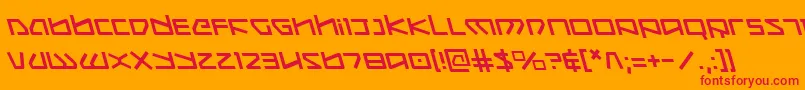 Koboldleft Font – Red Fonts on Orange Background