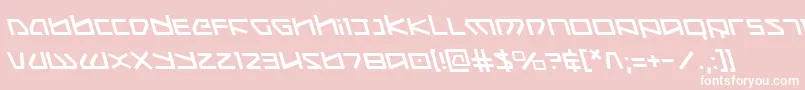 fuente Koboldleft – Fuentes Blancas Sobre Fondo Rosa