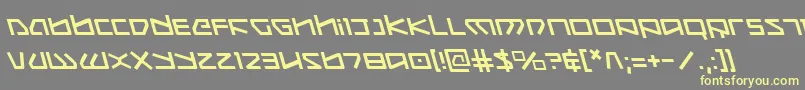 Koboldleft Font – Yellow Fonts on Gray Background