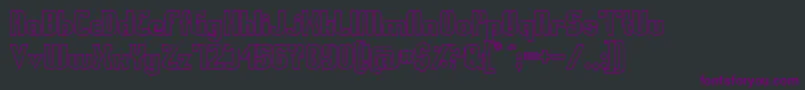 Swedfsso Font – Purple Fonts on Black Background