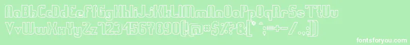 Swedfsso Font – White Fonts on Green Background